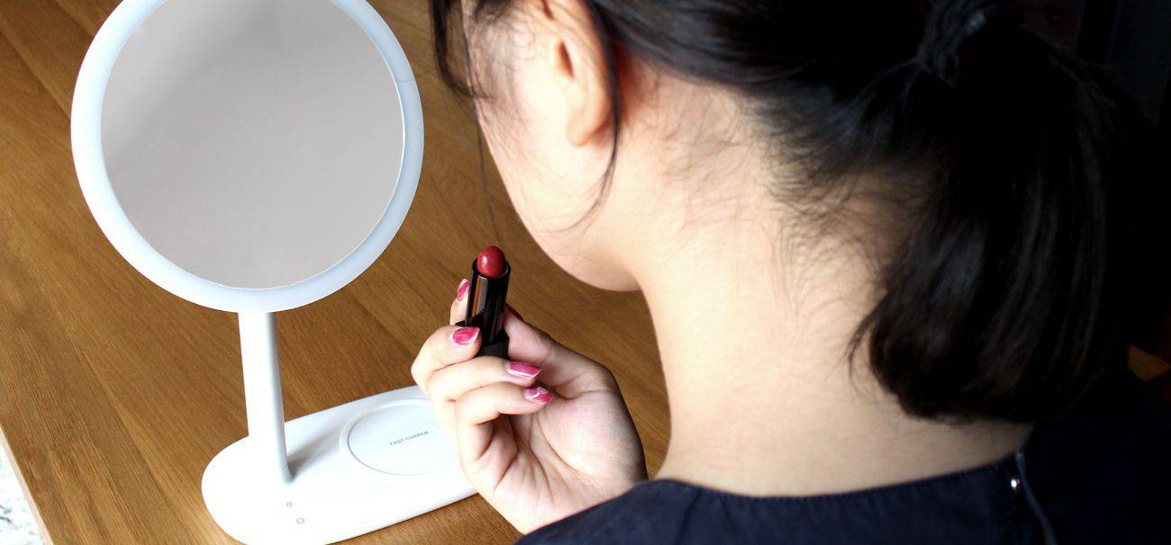 ほどよいサイズ感のミラー